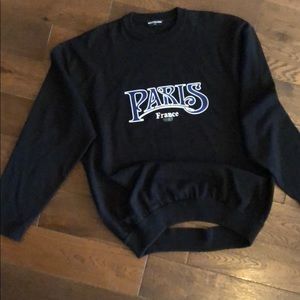 Balenciaga mens crew neck sweatshirt